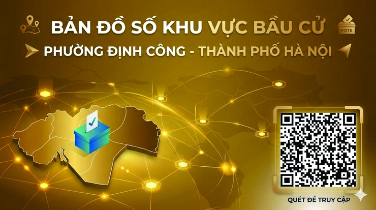 Bản đồ số 32 Khu vực bỏ phiếu trên địa bàn phường Định Công- Ảnh 1.