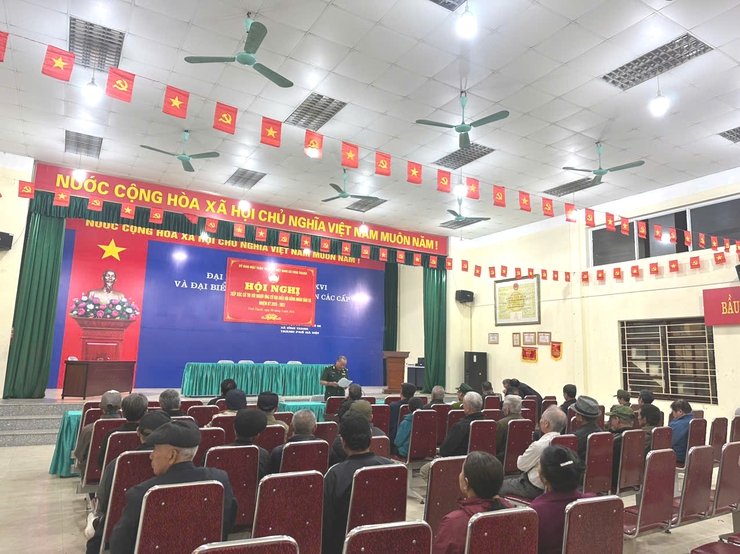 Hội Cựu chiến binh xã Vĩnh Thanh tổ chức mạn đàm tiểu sử các ứng cử viên đại biểu Quốc hội và HĐND các cấp- Ảnh 1.