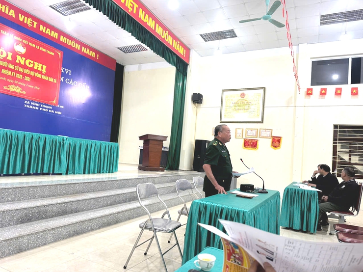 Hội Cựu chiến binh xã Vĩnh Thanh tổ chức mạn đàm tiểu sử các ứng cử viên đại biểu Quốc hội và HĐND các cấp- Ảnh 2.