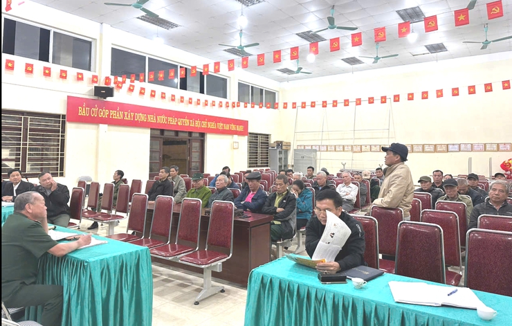 Hội Cựu chiến binh xã Vĩnh Thanh tổ chức mạn đàm tiểu sử các ứng cử viên đại biểu Quốc hội và HĐND các cấp- Ảnh 4.