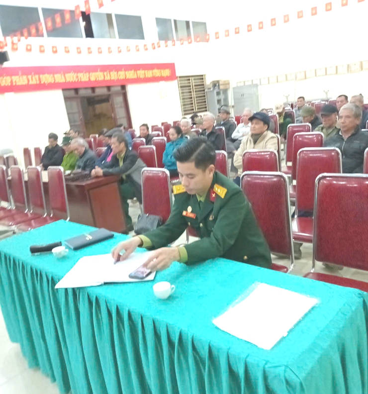 Hội Cựu chiến binh xã Vĩnh Thanh tổ chức mạn đàm tiểu sử các ứng cử viên đại biểu Quốc hội và HĐND các cấp- Ảnh 8.