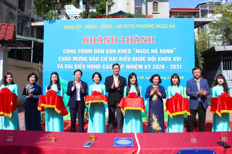KHÁNH THÀNH MÔ HÌNH “DÂN VẬN KHÉO” - CHÀO MỪNG CUỘC BẦU CỬ ĐẠI BIỂU QUỐC HỘI KHÓA XVI VÀ ĐẠI BIỂU HĐND CÁC CẤP NHIỆM KỲ 2026- 2031- Ảnh 1.