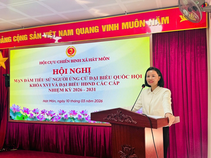 HỘI CỰU CHIẾN BINH XÃ HÁT MÔN TỔ CHỨC MẠN ĐÀM TIỂU SỬ NGƯỜI ỨNG CỬ ĐẠI BIỂU QUỐC HỘI KHÓA XVI VÀ HĐND CÁC CẤP, NHIỆM KỲ 2026 – 2031- Ảnh 1.