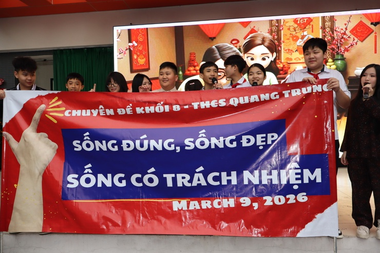 Trường THCS Quang Trung thực hiện chuyên đề truyền thông về "Giáo dục lối sống- ứng xử trong gia đình"- Ảnh 4.