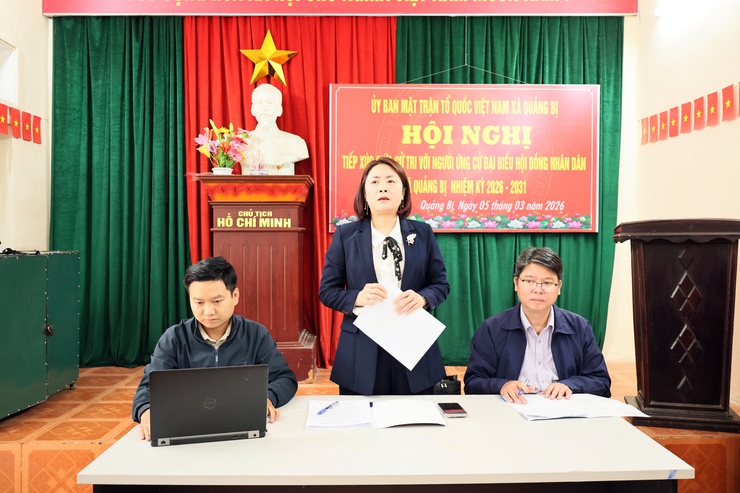 Đồng chí Trưởng Ban bầu cử số 02 Tô Thị Đào kiểm tra công tác chuẩn bị cho cuộc bầu cử đại biểu Quốc hội khóa XVI và đại biểu HĐND các cấp, nhiệm kỳ 2026 – 2031 tại đơn vị bầu cử số 02- Ảnh 2.