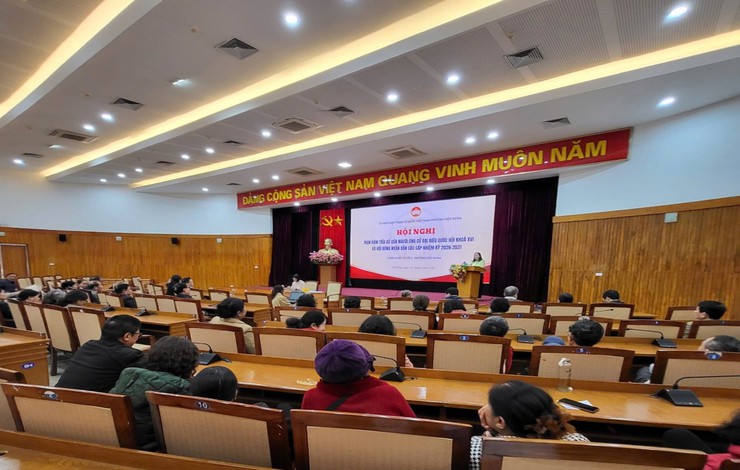 Ủy ban MTTQ Việt Nam phường Việt Hưng tổ chức hội nghị mạn đàm tiểu sử các ứng cử viên đại biểu Quốc hội khóa XVI và HĐND các cấp nhiệm kỳ 2026-2031 tại đơn vị bầu cử số 5.- Ảnh 4.