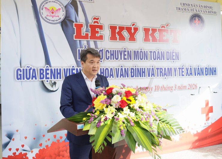 BVĐK Vân Đình ký kết hỗ trợ chuyên môn cho Trạm y tế xã Vân Đình: Từng bước nâng tầm y tế cơ sở- Ảnh 2.