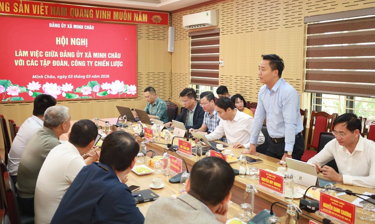 Xã Minh Châu liên tiếp đón các tập đoàn lớn đến nghiên cứu, đề xuất đầu tư phát triển- Ảnh 4.