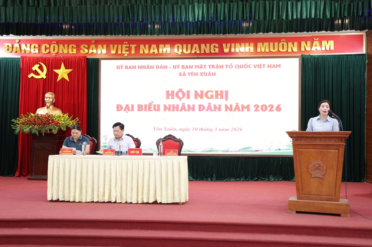 Xã Yên Xuân tổ chức thành công Hội nghị đại biểu nhân dân
năm 2026- Ảnh 1.