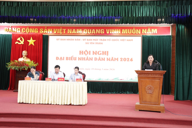 Xã Yên Xuân tổ chức thành công Hội nghị đại biểu nhân dân
năm 2026- Ảnh 3.