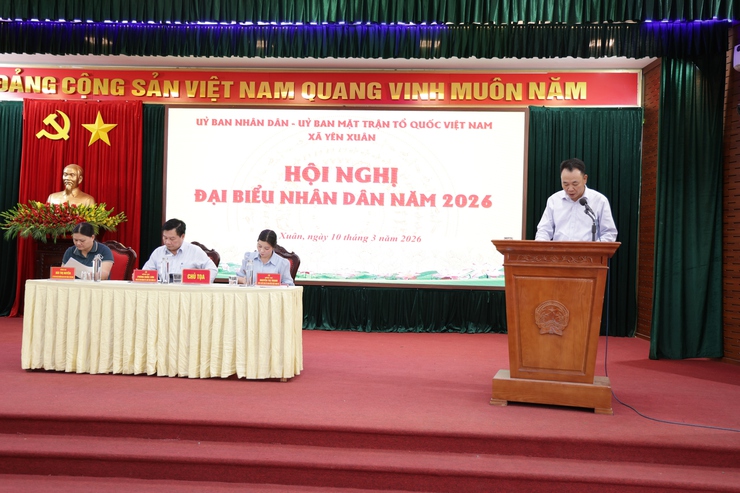 Xã Yên Xuân tổ chức thành công Hội nghị đại biểu nhân dân
năm 2026- Ảnh 4.