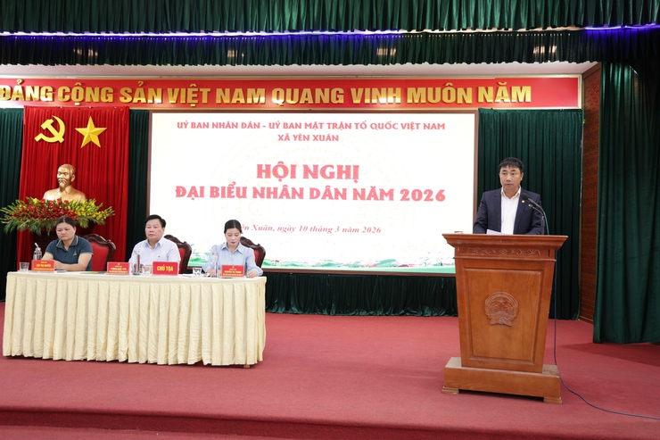 Xã Yên Xuân tổ chức thành công Hội nghị đại biểu nhân dân
năm 2026- Ảnh 6.