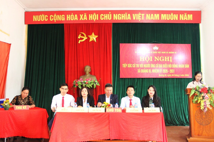 Các ứng cử viên đại biểu HĐND xã Quảng Bị nhiệm kỳ 2026 -2031, Đơn vị bầu cử số 09, đã hoàn thành tiếp xúc cử tri, vận động bầu cử tại 07 thôn gồm: thôn Bến, Đồng Dâu, thôn Leo, Giữa, thôn Và, thôn Đừn và thôn Đầm- Ảnh 6.