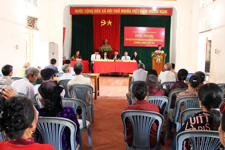 Các ứng cử viên đại biểu HĐND xã Quảng Bị nhiệm kỳ 2026 -2031, Đơn vị bầu cử số 09, đã hoàn thành tiếp xúc cử tri, vận động bầu cử tại 07 thôn gồm: thôn Bến, Đồng Dâu, thôn Leo, Giữa, thôn Và, thôn Đừn và thôn Đầm- Ảnh 7.