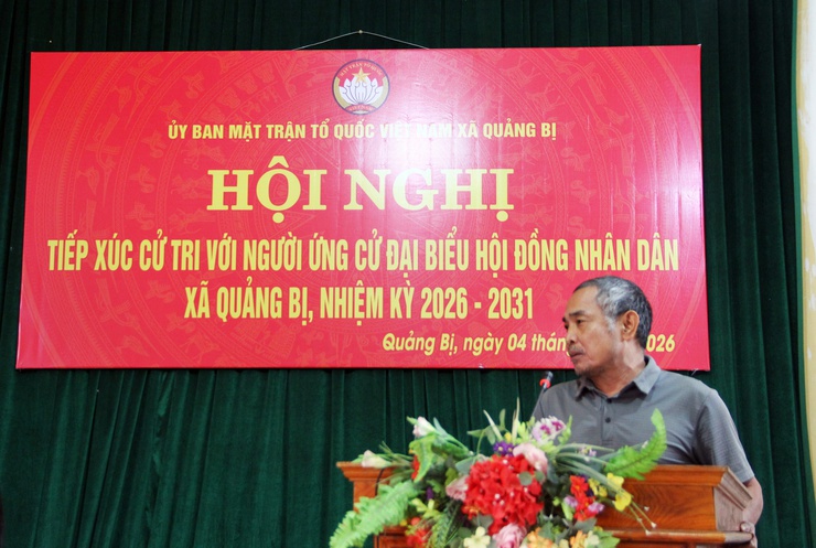 Các ứng cử viên đại biểu HĐND xã Quảng Bị nhiệm kỳ 2026 -2031, Đơn vị bầu cử số 09, đã hoàn thành tiếp xúc cử tri, vận động bầu cử tại 07 thôn gồm: thôn Bến, Đồng Dâu, thôn Leo, Giữa, thôn Và, thôn Đừn và thôn Đầm- Ảnh 8.
