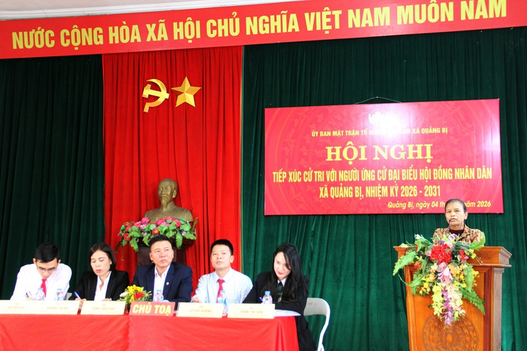 Các ứng cử viên đại biểu HĐND xã Quảng Bị nhiệm kỳ 2026 -2031, Đơn vị bầu cử số 09, đã hoàn thành tiếp xúc cử tri, vận động bầu cử tại 07 thôn gồm: thôn Bến, Đồng Dâu, thôn Leo, Giữa, thôn Và, thôn Đừn và thôn Đầm- Ảnh 9.