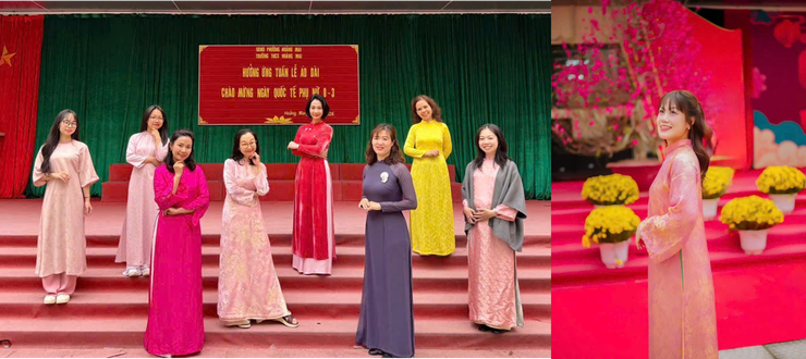 TRƯỜNG THCS HOÀNG MAI HƯỞNG ỨNG "TUẦN LỄ ÁO DÀI 2026"- Ảnh 4.