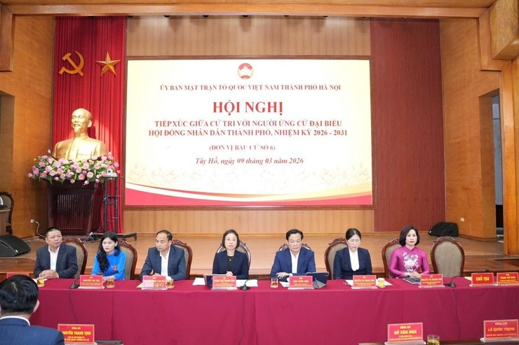 Hội nghị tiếp xúc cử tri với người ứng cử đại biểu HĐND Thành phố tại Đơn vị bầu cử số 06: Gửi trọn kỳ vọng vào những gương mặt "có tâm, có tầm"!- Ảnh 2.