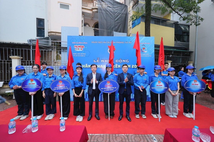 Tuổi trẻ Tây Hồ tích cực chuẩn bị cho ngày hội non sông- Ảnh 1.