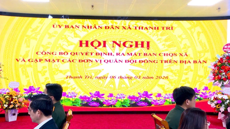 Hội nghị công bố Quyết định, ra mắt Ban CHQS Xã và gặp mặt các đơn vị quân đội đóng quân trên địa bàn- Ảnh 1.