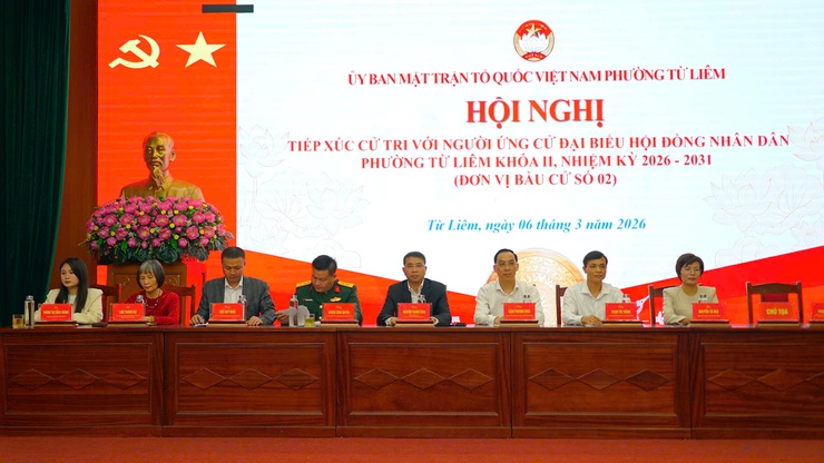 Tổ chức hội nghị tiếp xúc cử tri với người ứng cử đại biểu HĐND phường Từ Liêm khóa II, nhiệm kỳ 2026–2031 tại đơn vị bầu cử số 02- Ảnh 3.