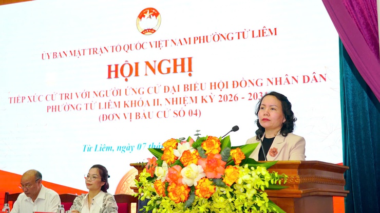 Hội nghị tiếp xúc cử tri với người ứng cử đại biểu HĐND phường Từ Liêm khóa II, nhiệm kỳ 2026 – 2031 (Đơn vị bầu cử số 04)- Ảnh 6.