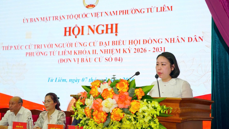 Hội nghị tiếp xúc cử tri với người ứng cử đại biểu HĐND phường Từ Liêm khóa II, nhiệm kỳ 2026 – 2031 (Đơn vị bầu cử số 04)- Ảnh 8.