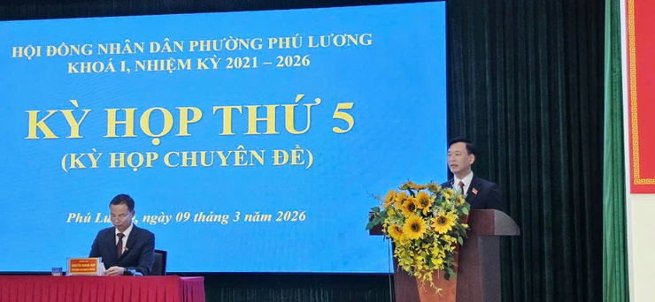 HĐND Phường Phú Lương khóa I, nhiệm kỳ 2021- 2026  tổ chức kỳ họp thứ 5 (Kỳ họp chuyên đề)- Ảnh 3.