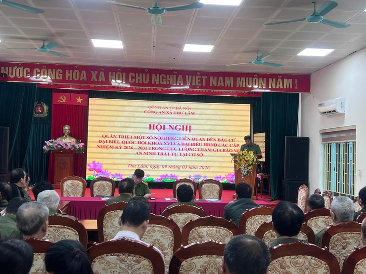 Công an xã Thư Lâm triển khai công tác bảo đảm an ninh trật tự phục vụ bầu cử đại biểu Quốc hội khoá XVI và đại biểu HĐND các cấp nhiệm kỳ 2026-2031- Ảnh 4.