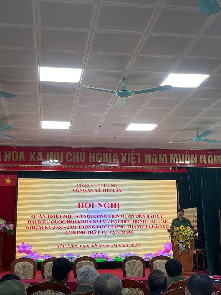 Công an xã Thư Lâm triển khai công tác bảo đảm an ninh trật tự phục vụ bầu cử đại biểu Quốc hội khoá XVI và đại biểu HĐND các cấp nhiệm kỳ 2026-2031- Ảnh 3.