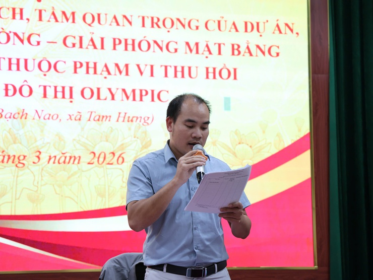 Thôn Bạch Nao tổ chức họp dân triển khai công tác GPMB Dự án Khu đô thị thể thao Olympic- Ảnh 4.