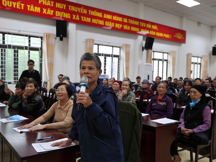 Thôn Bạch Nao tổ chức họp dân triển khai công tác GPMB Dự án Khu đô thị thể thao Olympic- Ảnh 5.