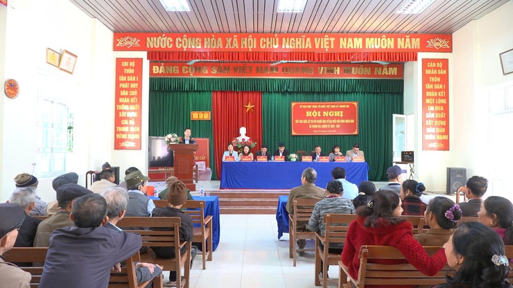 Cử tri thôn Tân Dân 1 tin tưởng, kỳ vọng vào các ứng cử viên đại biểu HĐND xã Thanh Oai- Ảnh 5.