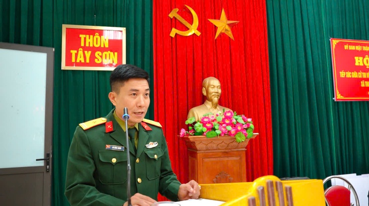 ĐƠN VỊ BẦU CỬ SỐ 5 TIẾP XÚC CỬ TRI TẠI THÔN TÂY SƠN- Ảnh 4.