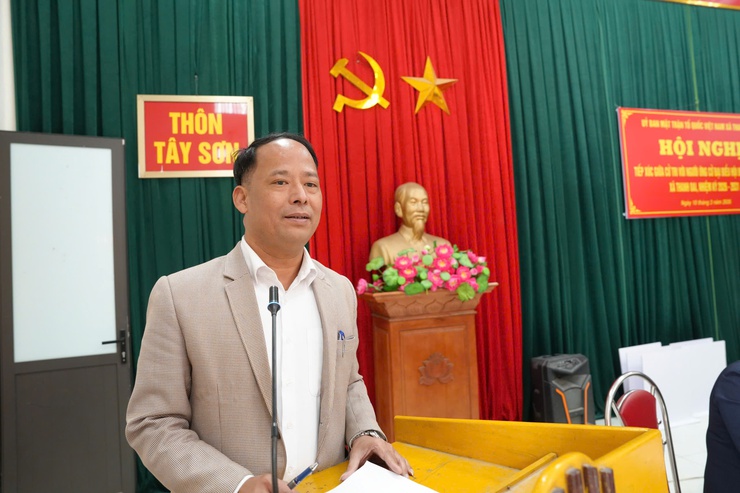 ĐƠN VỊ BẦU CỬ SỐ 5 TIẾP XÚC CỬ TRI TẠI THÔN TÂY SƠN- Ảnh 3.