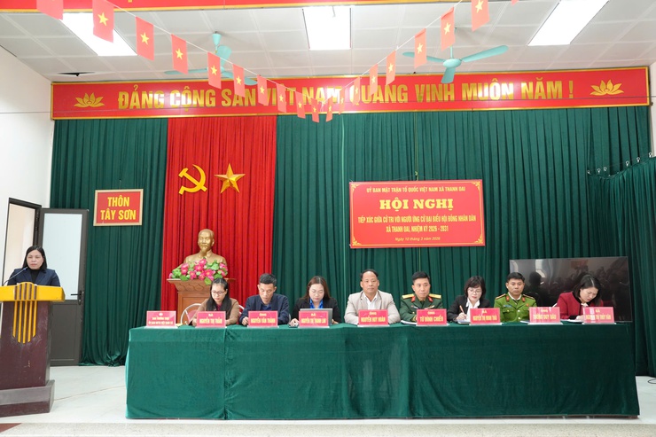 ĐƠN VỊ BẦU CỬ SỐ 5 TIẾP XÚC CỬ TRI TẠI THÔN TÂY SƠN- Ảnh 2.