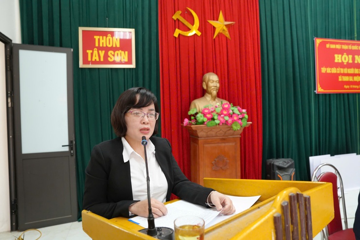 ĐƠN VỊ BẦU CỬ SỐ 5 TIẾP XÚC CỬ TRI TẠI THÔN TÂY SƠN- Ảnh 7.