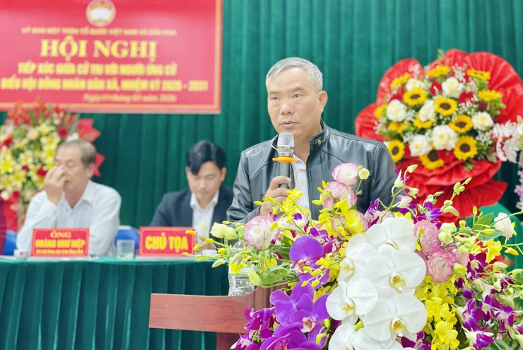 TIẾP XÚC CỬ TRI THÔN NGỌC ĐÌNH – 8 ỨNG CỬ VIÊN HĐND XÃ ĐƠN VỊ BẦU CỬ SỐ 4 TRÌNH BÀY CHƯƠNG TRÌNH HÀNH ĐỘNG- Ảnh 3.