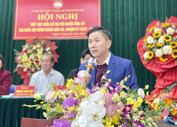 TIẾP XÚC CỬ TRI THÔN NGỌC ĐÌNH – 8 ỨNG CỬ VIÊN HĐND XÃ ĐƠN VỊ BẦU CỬ SỐ 4 TRÌNH BÀY CHƯƠNG TRÌNH HÀNH ĐỘNG- Ảnh 2.