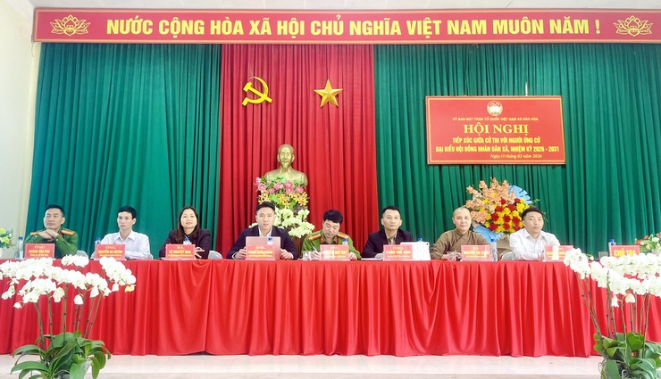 ỨNG CỬ VIÊN ĐƠN VỊ BẦU CỬ SỐ 02 TIẾP XÚC CỬ TRI THÔN ÁNG PHAO- Ảnh 1.