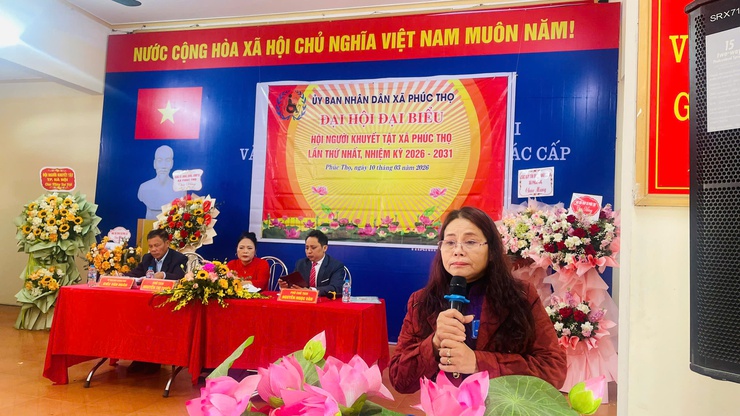 Đại hội đại biểu Hội Người khuyết tật xã Phúc Thọ lần thứ I, nhiệm kỳ 2026-2031 thành công tốt đẹp- Ảnh 4.