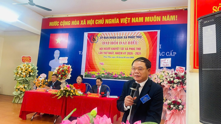 Đại hội đại biểu Hội Người khuyết tật xã Phúc Thọ lần thứ I, nhiệm kỳ 2026-2031 thành công tốt đẹp- Ảnh 3.