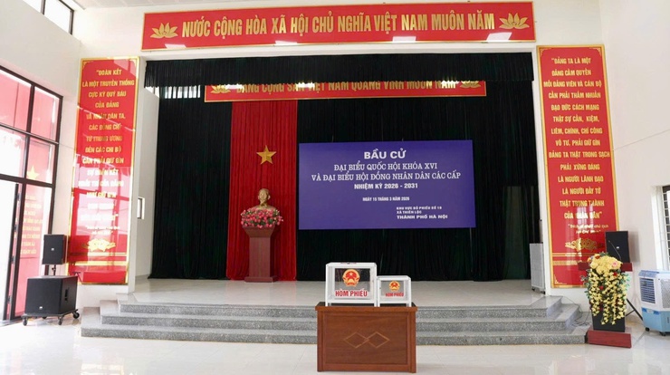 Đoàn công tác số 5 Thành ủy Hà Nội kiểm tra công tác bầu cử tại xã Thiên Lộc- Ảnh 11.