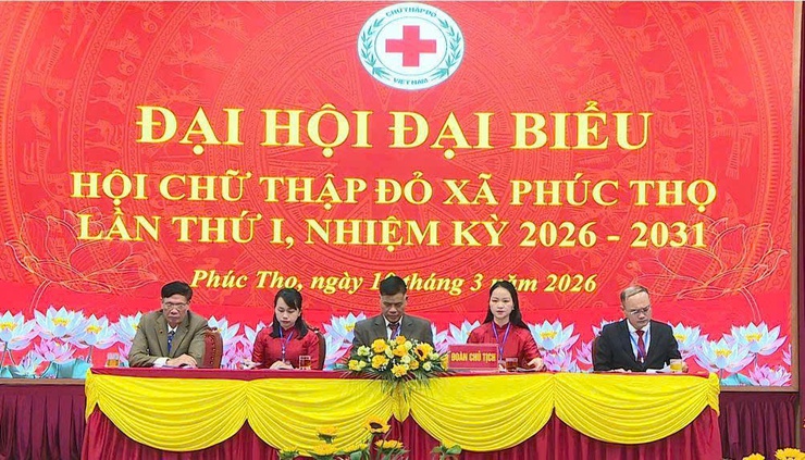 Đại hội đại biểu Hội Chữ thập đỏ xã Phúc Thọ lần thứ I, nhiệm kỳ 2026–2031 thành công tốt đẹp- Ảnh 7.