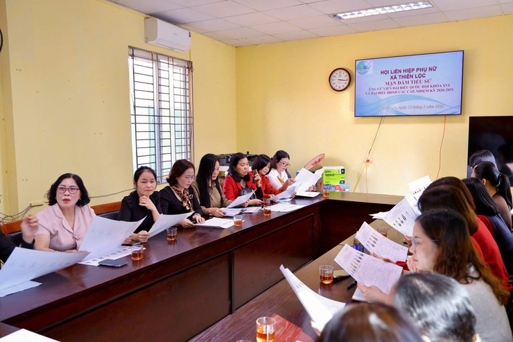 Hội LHPN xã Thiên Lộc mạn đàm tiểu sử ứng cử viên đại biểu Quốc hội khóa XVI và đại biểu HĐND các cấp, nhiệm kỳ 2026 – 2031- Ảnh 5.