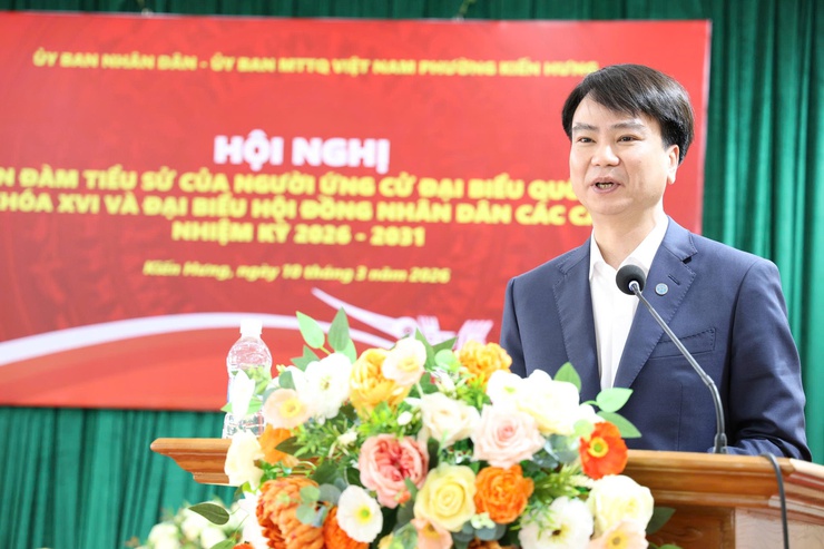 Phường Kiến Hưng phát huy dân chủ qua hội nghị mạn đàm tiểu sử ứng cử viên Đại biểu Quốc hội và HĐND các cấp- Ảnh 5.