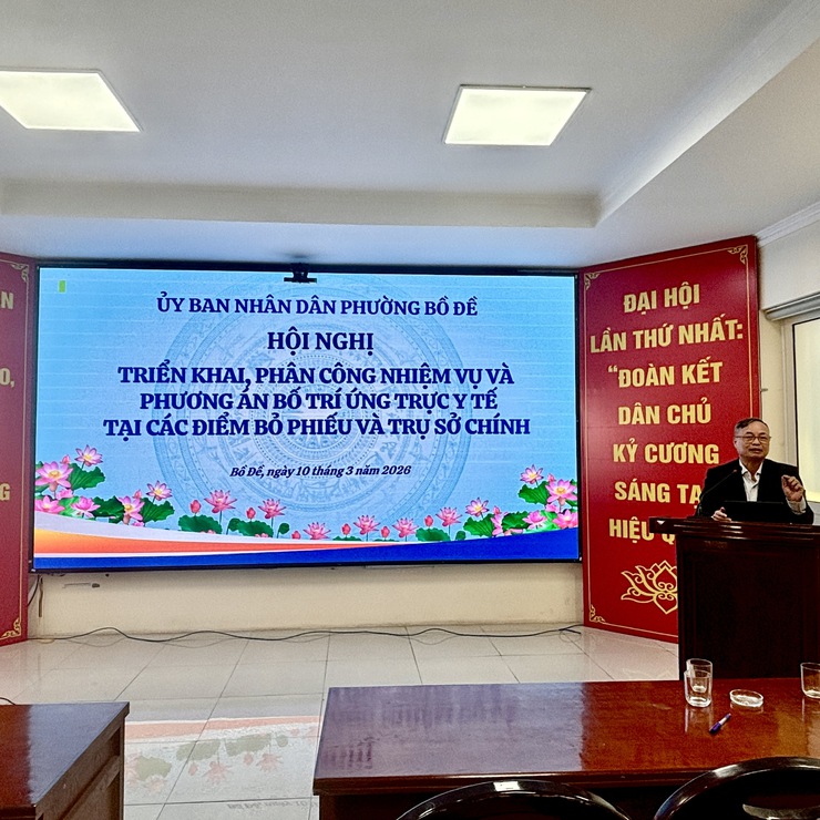 TRẠM Y TẾ PHƯỜNG BỒ ĐỀ TRIỂN KHAI PHƯƠNG ÁN BỐ TRÍ ỨNG TRỰC Y TẾ PHỤC VỤ CÔNG TÁC BẦU CỬ- Ảnh 3.