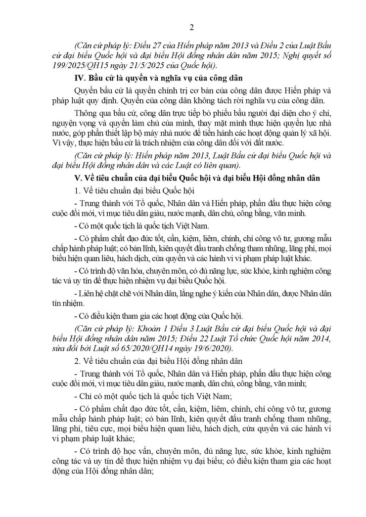 Quyền và nghĩa vụ của công dân trong cuộc bầu cử đại biểu Quốc hội khóa XVI và đại biểu Hội đồng nhân dân các cấp nhiệm kỳ 2026-2031- Ảnh 2.