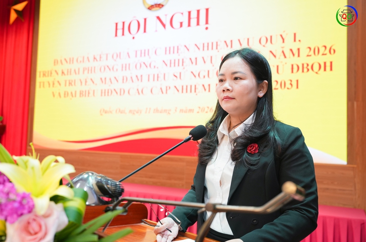 Ủy ban MTTQ Việt Nam xã Quốc Oai tổ chức hội nghị đánh giá kết quả công tác quý I, triển khai nhiệm vụ quý II năm 2026- Ảnh 3.