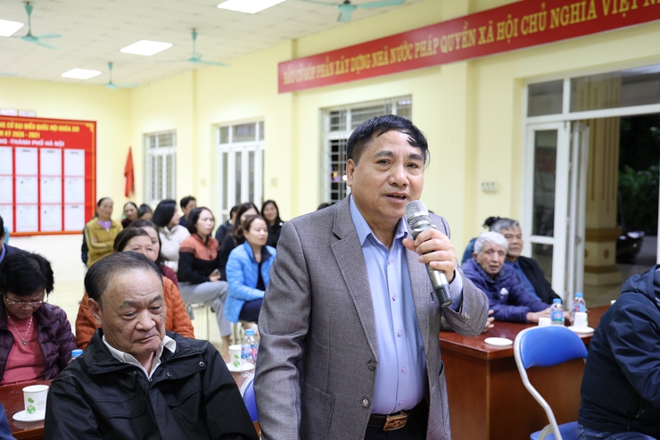 Ứng cử viên đại biểu HĐND phường Kiến Hưng tại đơn vị bầu cử số 5 tiếp xúc cử tri tổ dân phố 19- Ảnh 9.